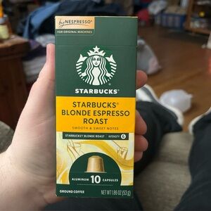 Starbucks Ethical Sourcing Coffee Capsules - Green 
Blonde Espresso 10 Capsules